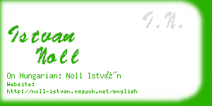 istvan noll business card